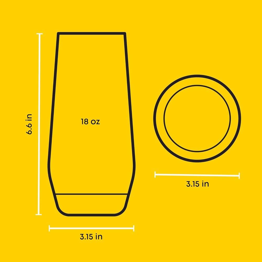 18.5オンス ハイボールグラスセット、4ピース背の高いクリ - Highball Glass Set のレビューと価格