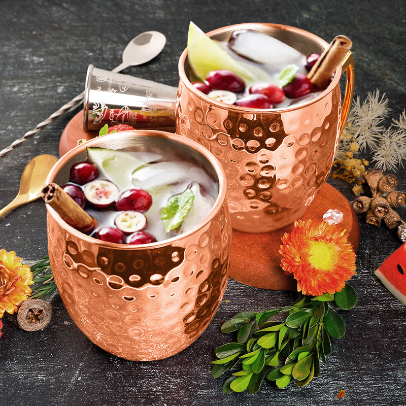 モスクワミュールステンレス鋼マグカップ金属製落下防止ビールカ - Mule Copper Mug のレビューと価格